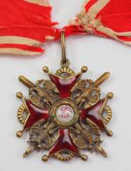 Russland: Kaiserlicher und Königlicher Orden vom heiligen Stanislaus, 2. Modell, 1. Typ (1831-1841), 3. Klasse mit Schwertern.