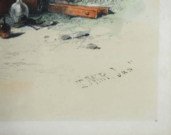 Zwei Farblithografien, nach Stroobant 1850 u.a. - photo 6