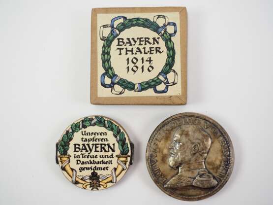 Bayern Thaler 1914-1916, im Überkarton. - Foto 1