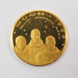 USA: Goldmedaille 'Moon 1969 Collins, Armstrong, Aldrin'. - Foto 1