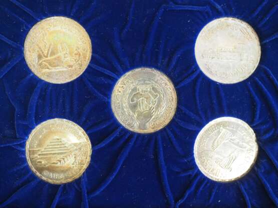 Ägypten: Münzen Piaster SILBER - 5 Exemplare. - photo 2