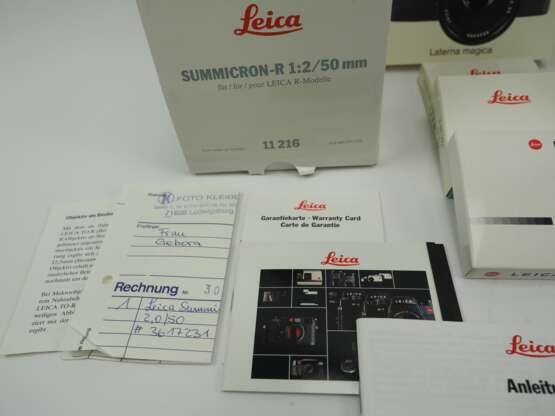 Leica: Spiegelreflexkamera R-E, Summicron-R etc., unbenutzt. - фото 2