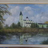 Braіlіvskiy women's monastery Karton Ölfarbe Impressionismus современный пейзаж Ukraine 2023 - Foto 2