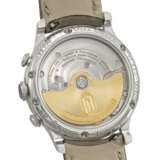 F.P. JOURNE. AN EARLY AND VERY RARE PLATINUM AUTOMATIC FLYBACK CHRONOGRAPH WRISTWATCH WITH BRASS MOVEMENT AND DATE - Foto 4