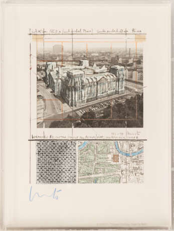 Christo, Javacheff; 'Wrapped Reichstag (Project for Berlin)' - фото 1