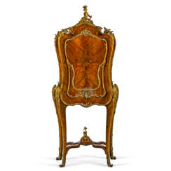 A FRENCH ORMOLU-MOUNTED KINGWOOD AND BOIS DE BOUT MARQUETRY SERRE BIJOUX