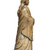 THREE WOOD FIGURES OF THE VIRGIN, SAINT AUGUSTINE AND AN APOSTLE - фото 2