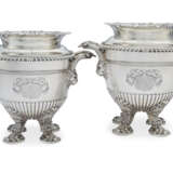 A PAIR OF REGENCY SILVER WINE COOLERS, LINERS AND COLLARS - фото 1