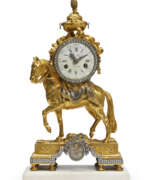 Horloge de cheminée. PENDULE AU CHEVAL D'EPOQUE LOUIS XVI