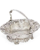 A GEORGE II SILVER BASKET