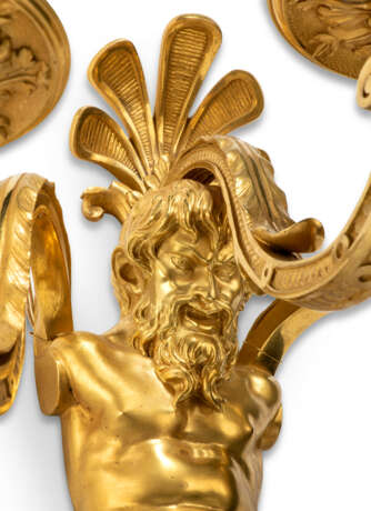 A PAIR OF FRENCH ORMOLU THREE-BRANCH WALL-LIGHTS - photo 4
