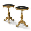 A PAIR OF ITALIAN PIETRE DURE AND GILTWOOD OCCASIONAL TABLES - Prix ​​des enchères