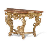 AN ITALIAN GILTWOOD CONSOLE TABLE - фото 2