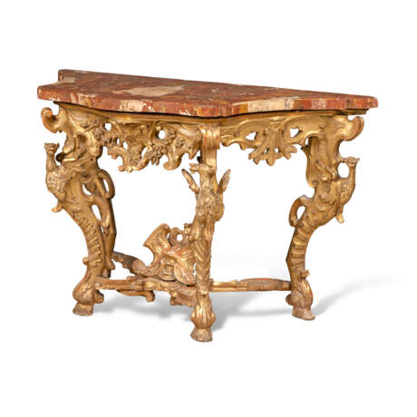 AN ITALIAN GILTWOOD CONSOLE TABLE - photo 2