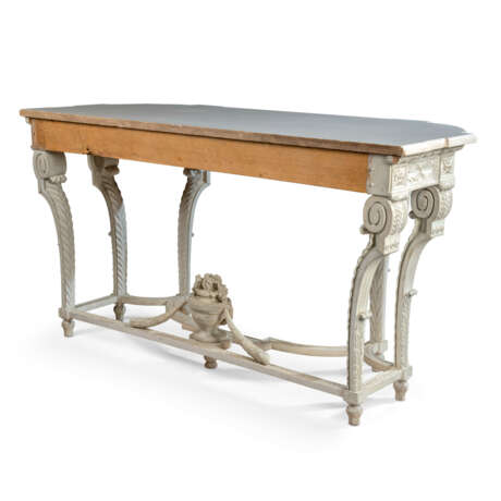 A LOUIS XVI WHITE-PAINTED CONSOLE TABLE - photo 5