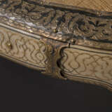 A GOLD AND SILVER-INLAID AND METAL-MOUNTED WALRUS IVORY ARMCHAIR - photo 5
