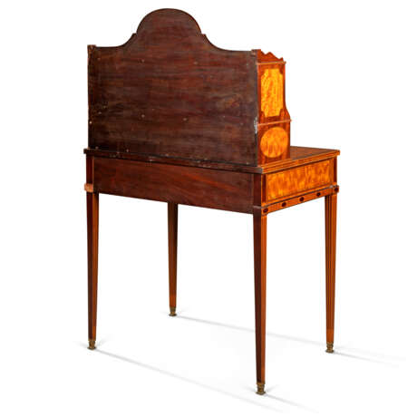 A VICTORIAN SATINWOOD AND MAHOGANY BONHEUR-DU-JOUR - photo 5