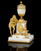 Matthew Boulton & Co.. A GEORGE III ORMOLU AND WHITE MARBLE 'VENUS' PERFUME BURNER