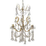 A PAIR OF ENGLISH GILT-BRONZE AND CUT-GLASS SIX-LIGHT CHANDELIERS - фото 2
