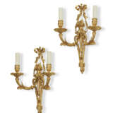 A PAIR OF LATE LOUIS XV ORMOLU TWO-BRANCH WALL LIGHTS - фото 2
