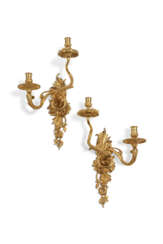 A PAIR OF REGENCE ORMOLU TWO-BRANCH WALL LIGHTS