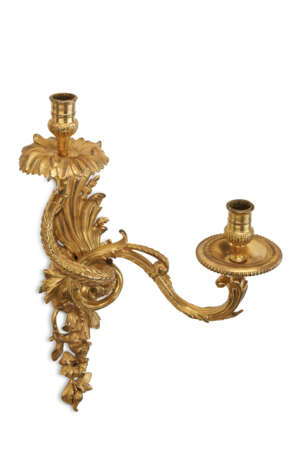 A PAIR OF REGENCE ORMOLU TWO-BRANCH WALL LIGHTS - photo 3