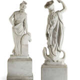 A PAIR OF WHITE MARBLE FIGURES OF THE CONTINENTS - Foto 5