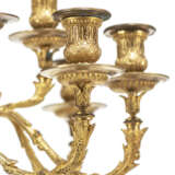 A NAPOLEON III ORMOLU AND WHITE MARBLE THREE-PIECE GARNITURE - фото 3