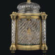 A LARGE FRENCH ORMOLU AND CUT AND MOULDED-GLASS LIQUEUR CASKET - Auction prices