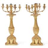 A PAIR OF ITALIAN GILTWOOD SEVEN-BRANCH CANDELABRA - photo 3