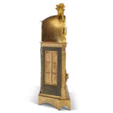 AN EMPIRE ORMULU AND PATINATED BRONZE MANTEL CLOCK - photo 3