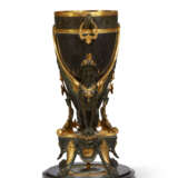 A FRENCH BLACK MARBLE, PATINATED AND GILT-BRONZE VASE - photo 5
