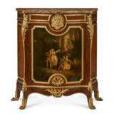 A FRENCH ORMOLU-MOUNTED KINGWOOD, BOIS SATINE, PARQUETRY AND VERNIS MARTIN SIDE CABINET - photo 1