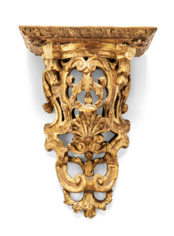 A PAIR OF REGENCE GILTWOOD WALL BRACKETS - photo 2