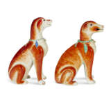 A LARGE PAIR OF CHINESE EXPORT PORCELAIN HOUNDS - photo 6