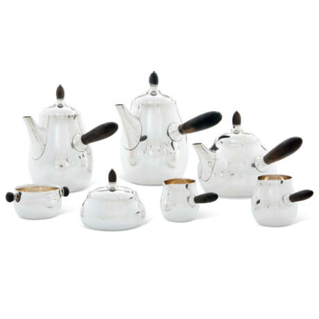 A DANISH SEVEN-PIECE TEA AND COFFEE SERVICE DESIGNED BY GEORG JENSEN - photo 1