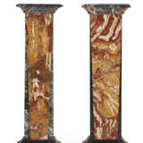 A MATCHED PAIR OF ITALIAN SPECIMEN MARBLE PEDESTALS - photo 1