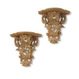 A PAIR OF REGENCE STYLE GILTWOOD BRACKETS - photo 1
