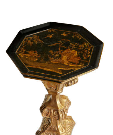 A PAIR OF QUEEN ANNE BLACK AND GILT JAPANNED AND GILTWOOD TORCHÈRES - photo 3