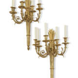 A PAIR OF FRENCH ORMOLU FIVE-LIGHT WALL LIGHTS - photo 1