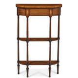 A GEORGE III MAHOGANY AND SATINWOOD-INLAIID SMALL SIDE TABLE - фото 2