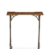 A GEORGE III BRASS-MOUNTED BURR YEW WOOD AND MAHOGANY OCCASIONAL TABLE - фото 2