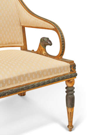 A PAIR OF SWEDISH PARCEL-GILT AND PARCEL-BRONZED ARMCHAIRS - photo 3