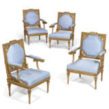 A PAIR OF AUSTRIAN GILTWOOD AND GILT-COMPOSITION ARMCHAIRS - фото 12