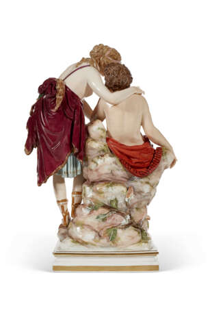 A MEISSEN PORCELAIN FIGURE GROUP OF DIANA AND ENDYMION - photo 4