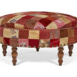 A PATCHWORK UPHOLSTERED OTTOMAN - Auction prices