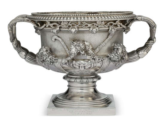 A VICTORIAN SILVER TWO-HANDLED PRESENTATION WINE COOLER - photo 2