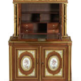 A RESTAURATION ORMOLU AND FRENCH PORCELAIN-MOUNTED MAHOGANY SECRETAIRE - фото 2