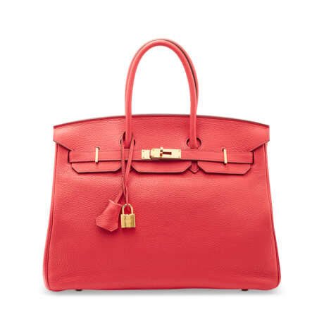 A BOUGAINVILLIER CLÉMENCE LEATHER BIRKIN 35 WITH GOLD HARDWARE - фото 1
