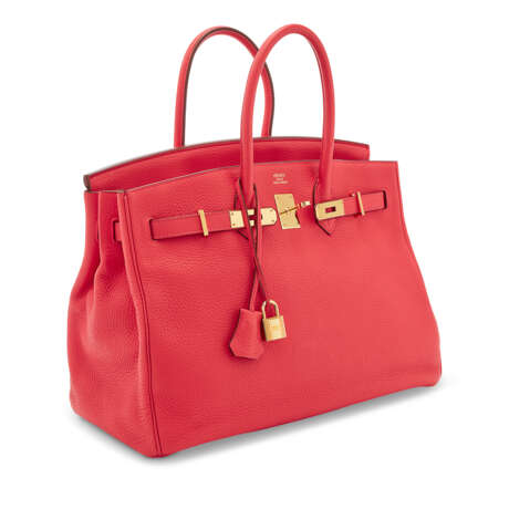 A BOUGAINVILLIER CLÉMENCE LEATHER BIRKIN 35 WITH GOLD HARDWARE - photo 2